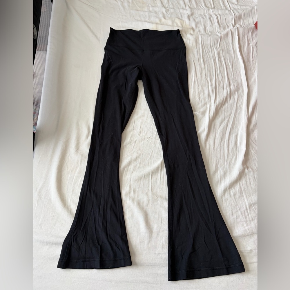 lululemon athletica Black Boot-Cut Flare Yoga Pants